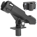 Boat Fishing Pole Rod Holder 360¡ Rotatable Kayak Side Rail Mount Adjustable Folding Rod Holder w/ Large Clamp