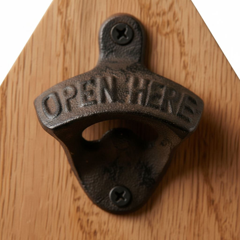Personalized Motorcycle Wood Sign - Motorcycle Gift for him - Rustic Beer Bottle Opener