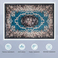 Area Rug with Non-Shedding Surface and Anti-slip Bottom
