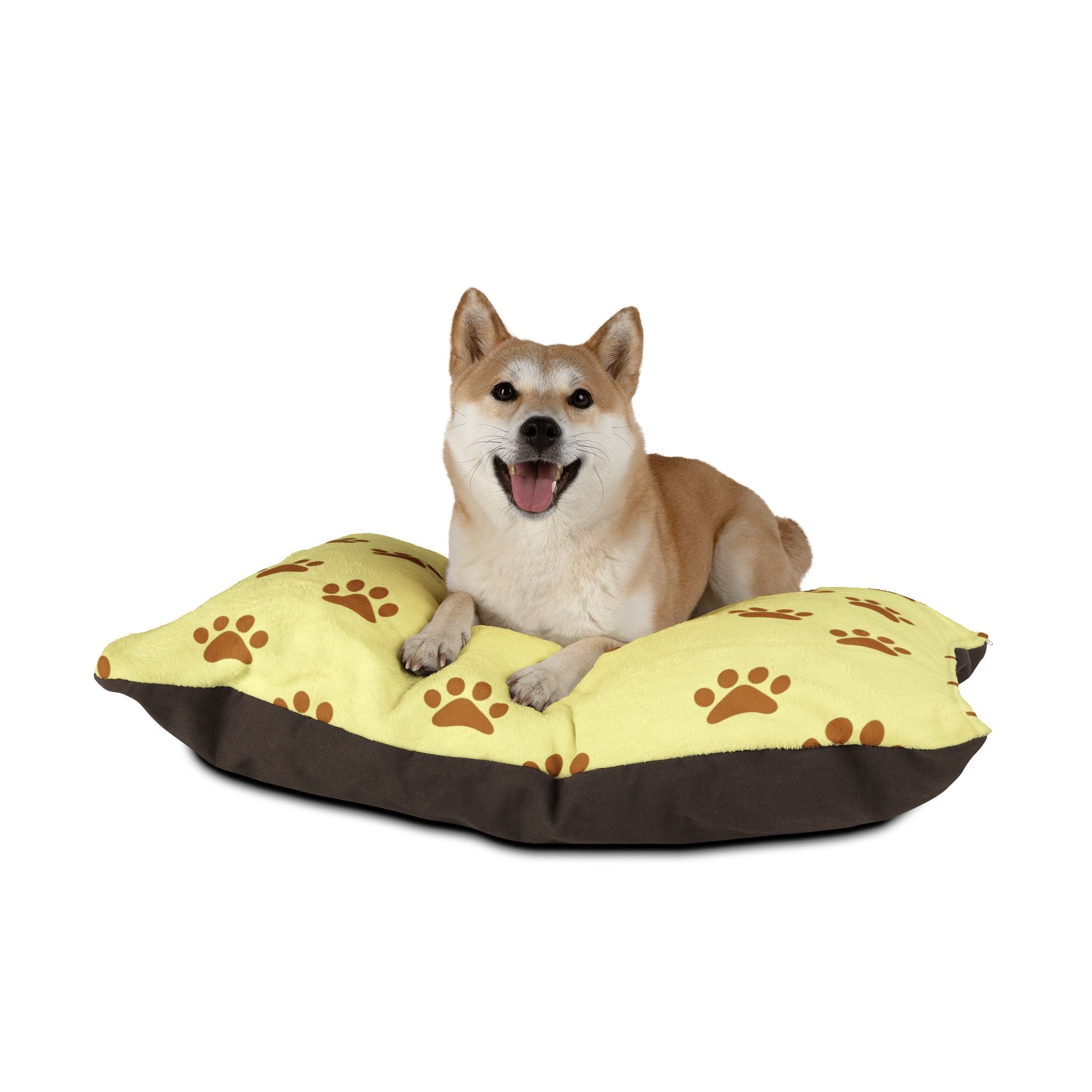 Golden Pawprints on Buttercream Sky - Pet Bed Pet Zen