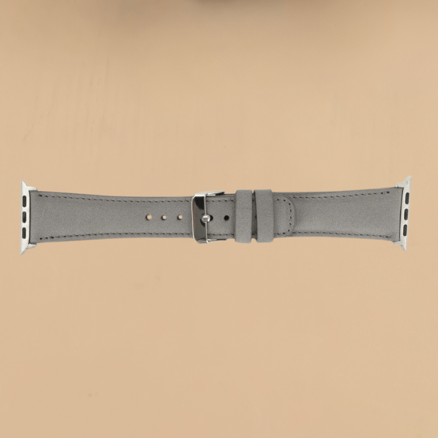 Apple Watch Grey Leather Strap - Boston