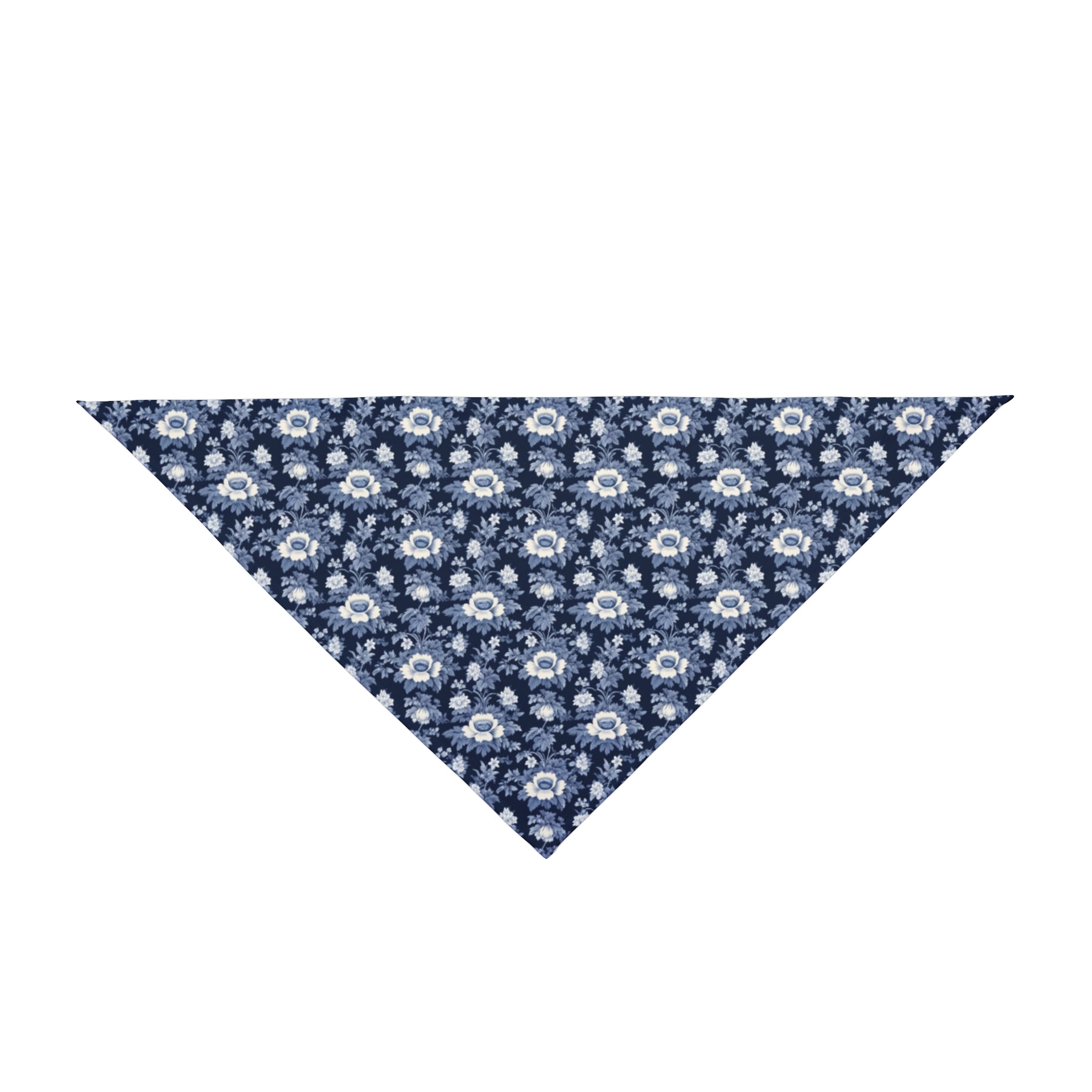 Midnight Blue Garden in Bloom - Pet Bandana Pet Zen