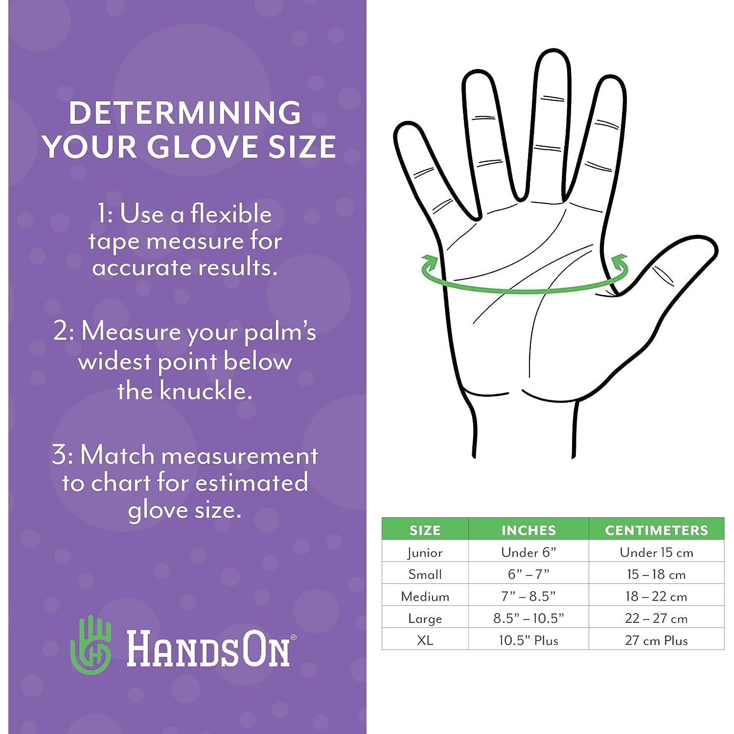 HandsOn Pet Grooming Gloves for Dogs Cats & Horses Black Assorted Sizes