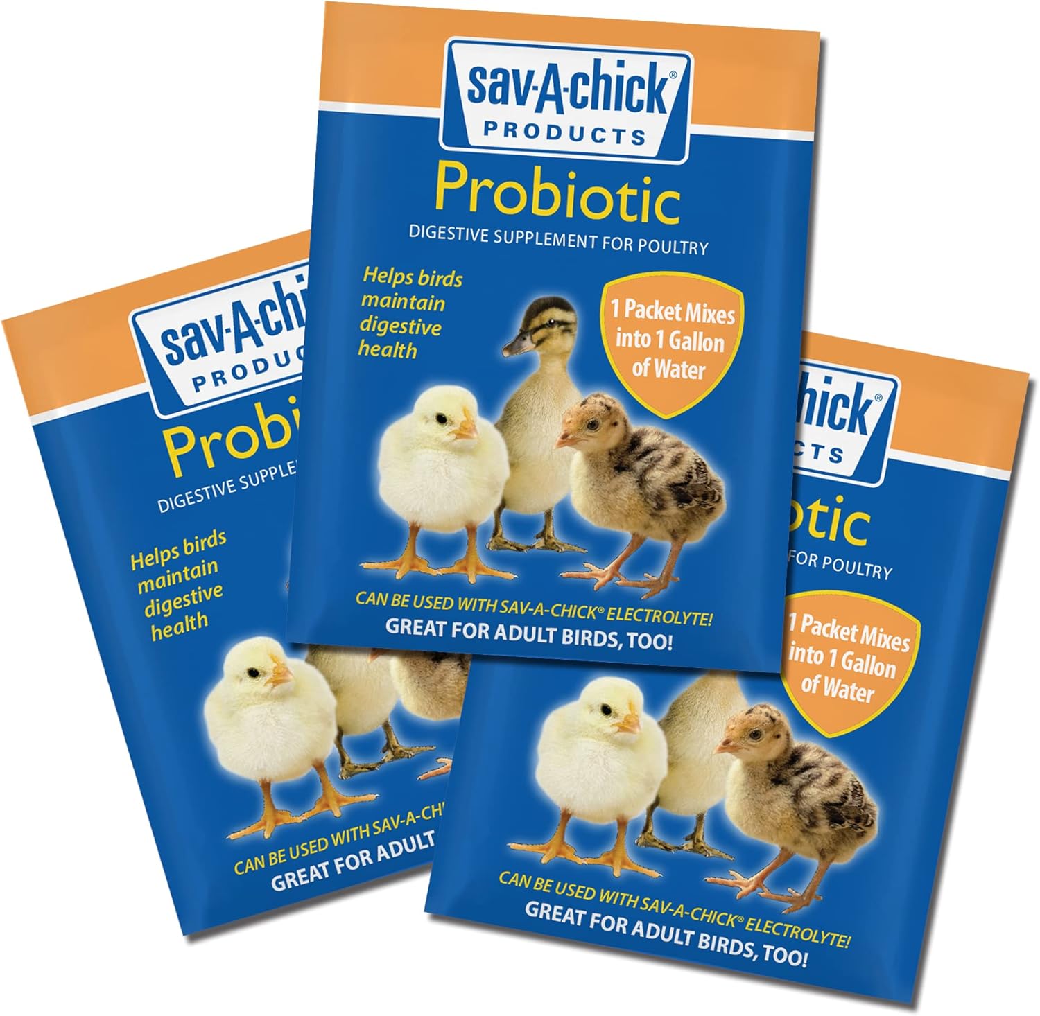 Chicken Adult Bird Sav-a-chick Probiotic Digestive Health Supplement Poultry 3pck