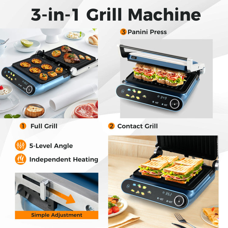 1200W Press Grill with LED Display