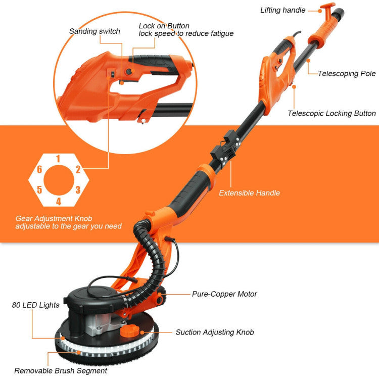 750W Electric Foldable Drywall Sander