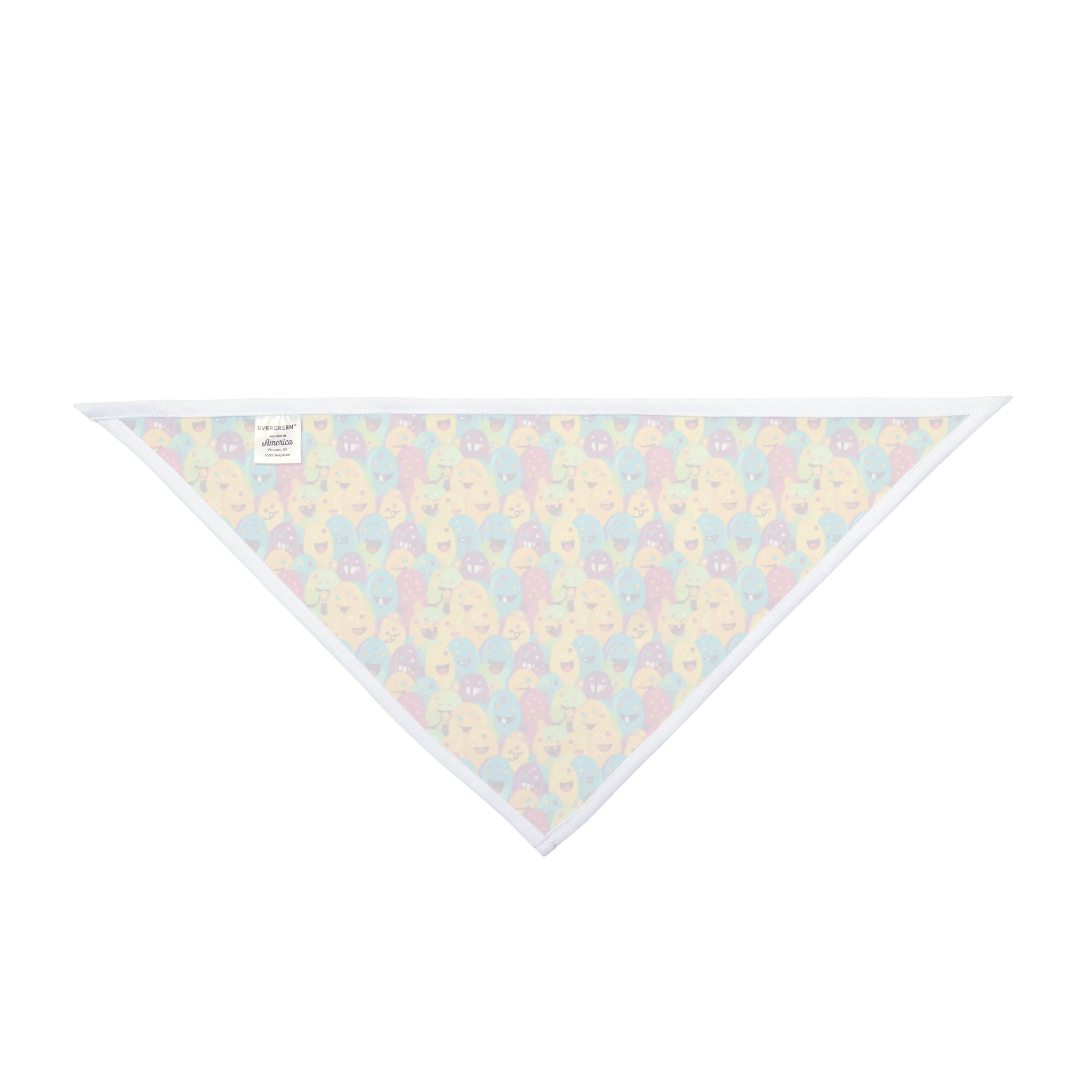 Giggle Crowd of Rainbow Blob Critters - Pet Bandana Pet Zen