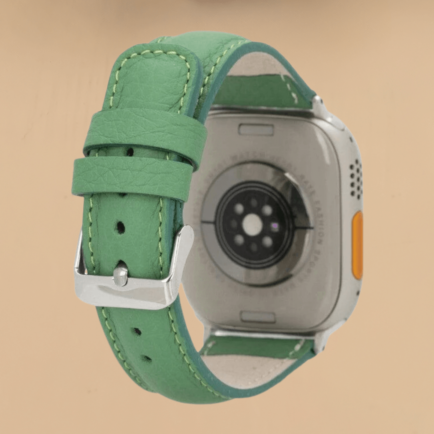 Apple Watch Green Leather Strap - Boston