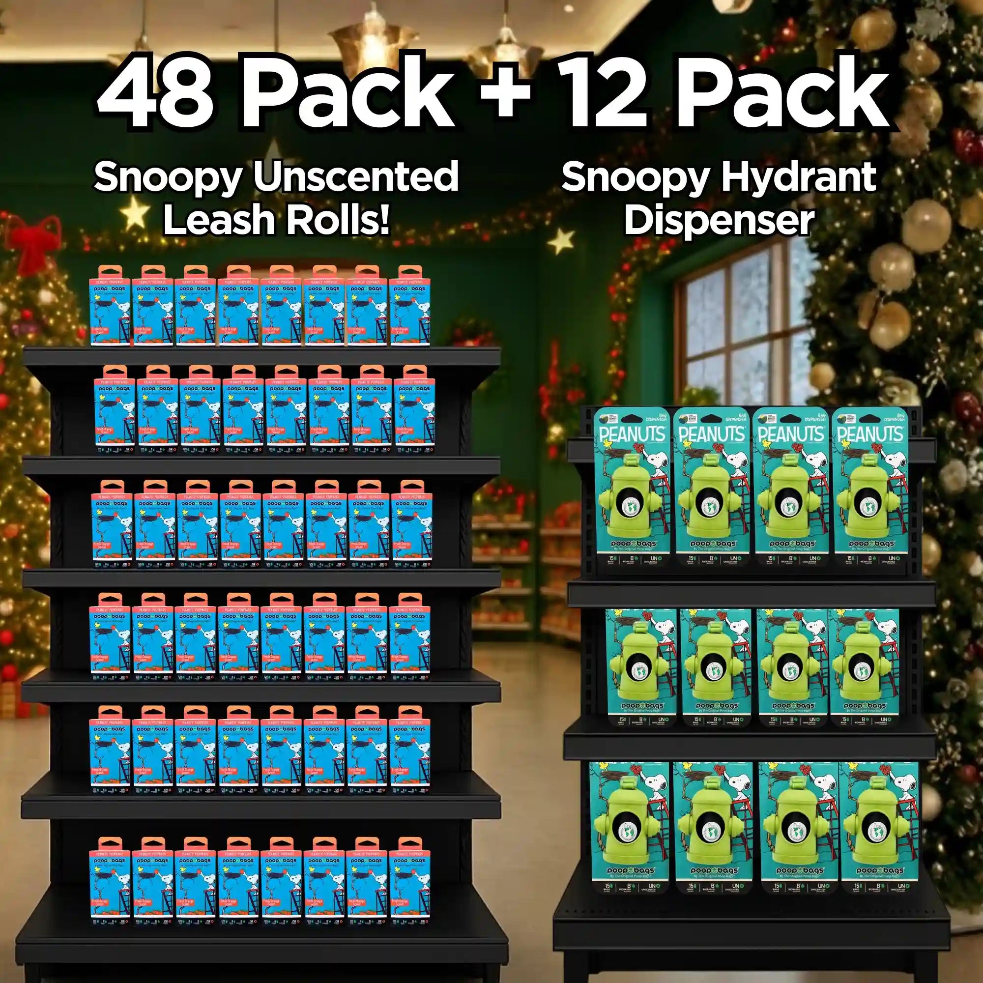 Wholesale Stocking Stuffer Orange Scented Snoopy Leash Roll Bundle + 12 Snoopy Hydrant Dispensers
