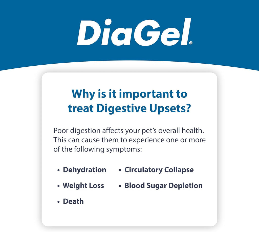 DiaGel Diarrhea Control Gel 1 ml Small Dogs Digestive Upset Loose Stool Relief