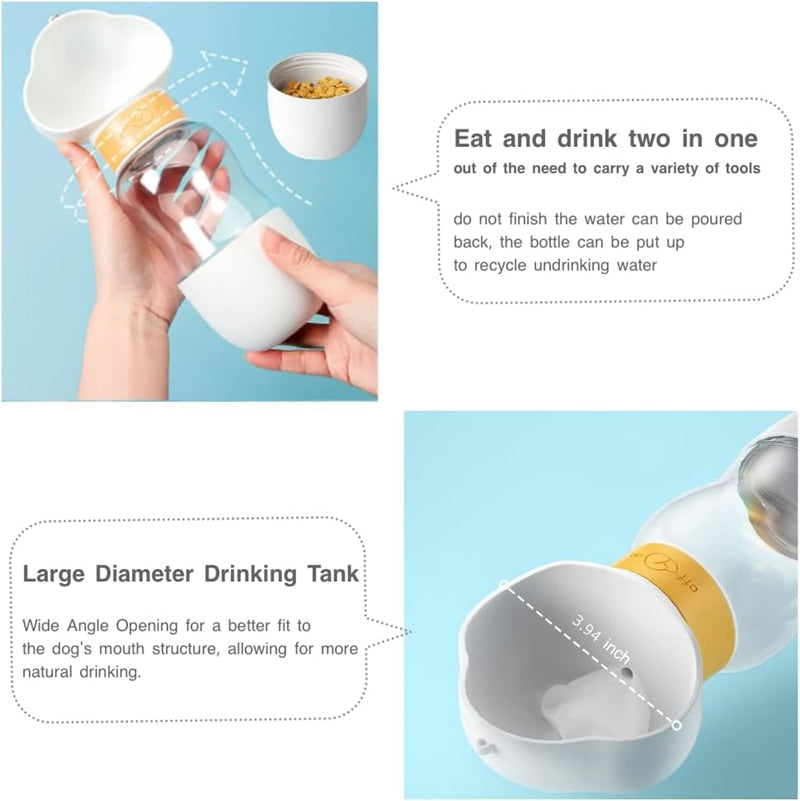 Dog Water Bottle For Outdoor Use Portable Companion Cup Plastic Water Bottle Dog Walking Water Feeding Dog Accessories Outdoor