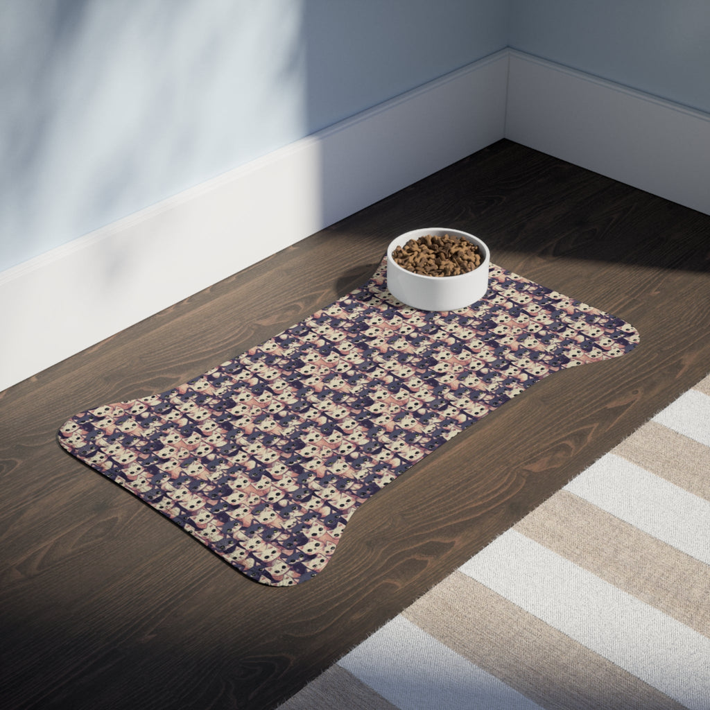 Endless Kittens in Pastel Parade - Pet Feeding Mat Pet Ze
