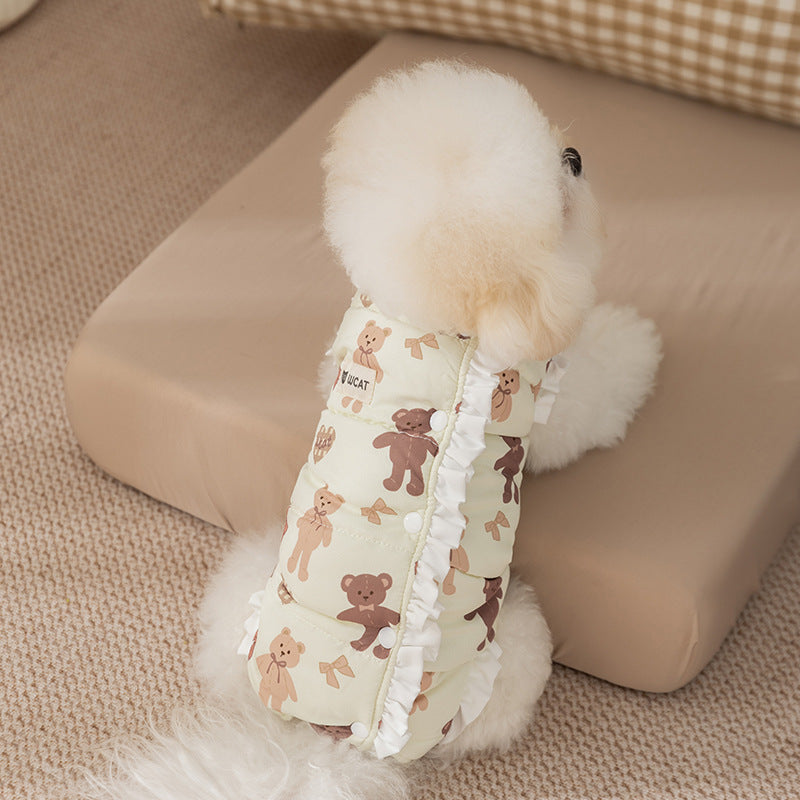 Cute Style Four-legged Fleece Undergarment For Dogs In Autumn And Winter, Warm Pet Clothing For Small Dogs, Puppies And Cats
