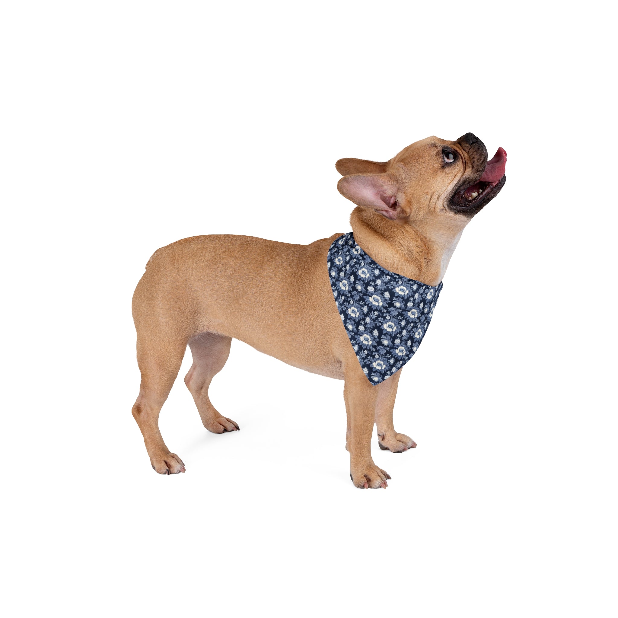Midnight Blue Garden in Bloom - Pet Bandana Pet Zen