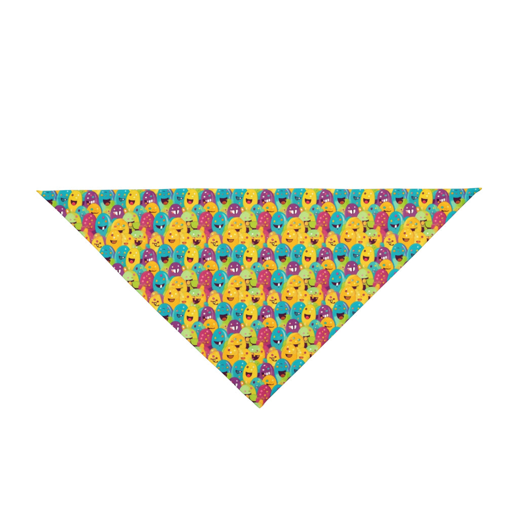 Giggle Crowd of Rainbow Blob Critters - Pet Bandana Pet Zen