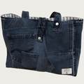 Brooklyn Heritage Tote / Recycled Denim Black