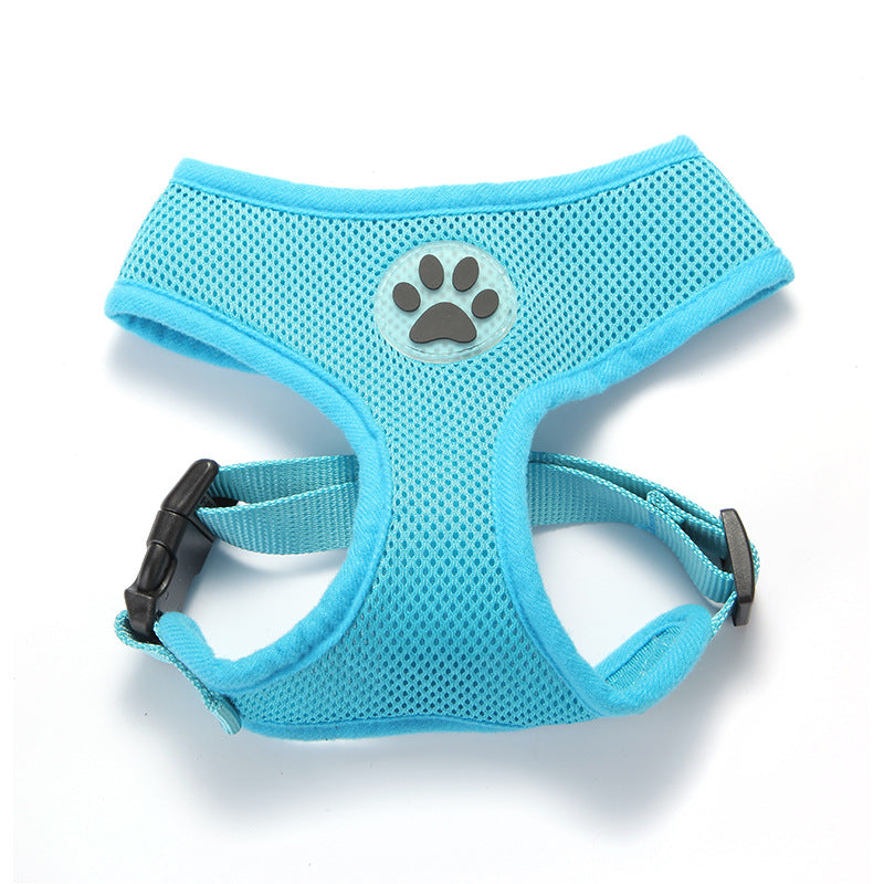 Breathable Mesh Traction Rope For Pet Chest Harness