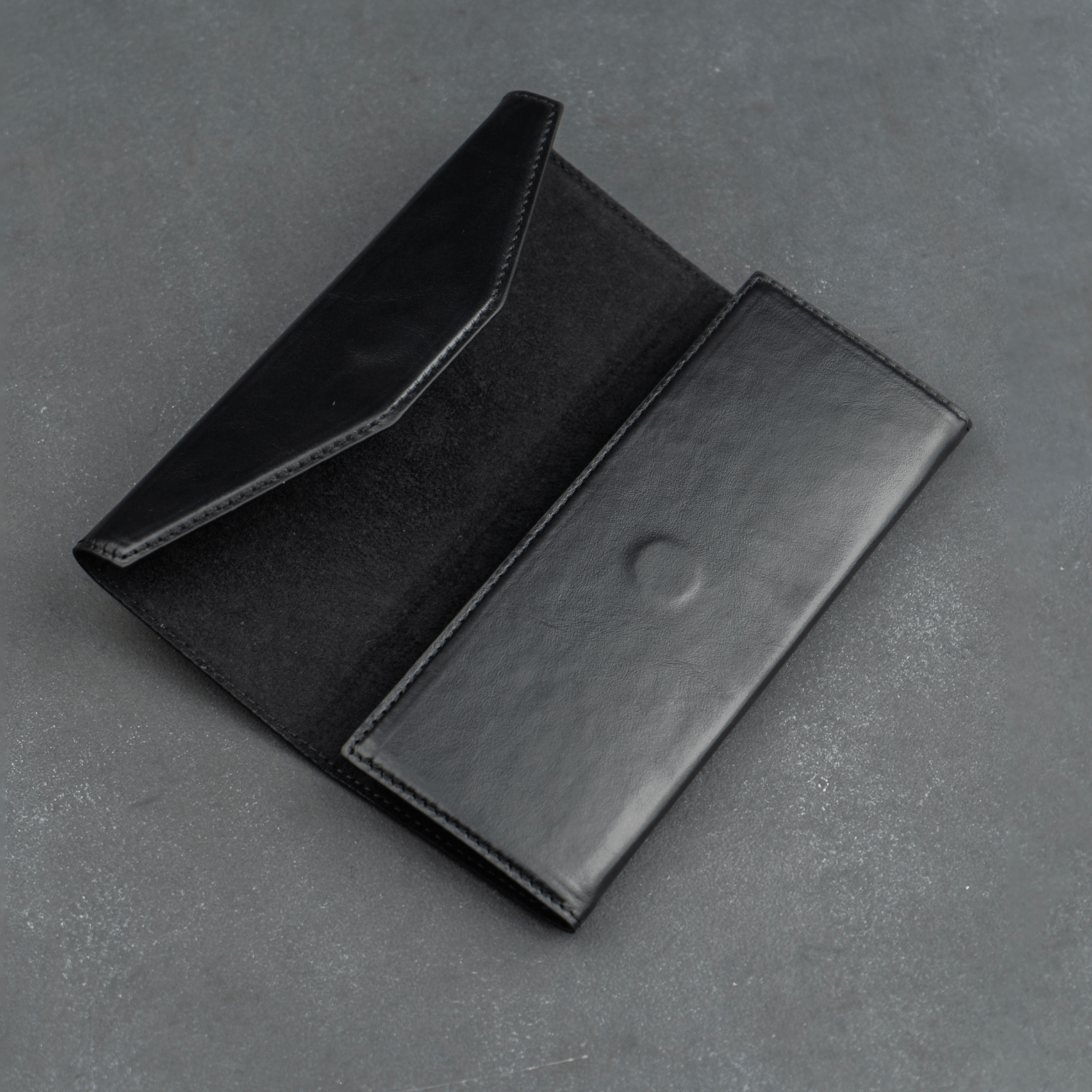 Luxury Leather Sunglasses Case - Black - Louisville