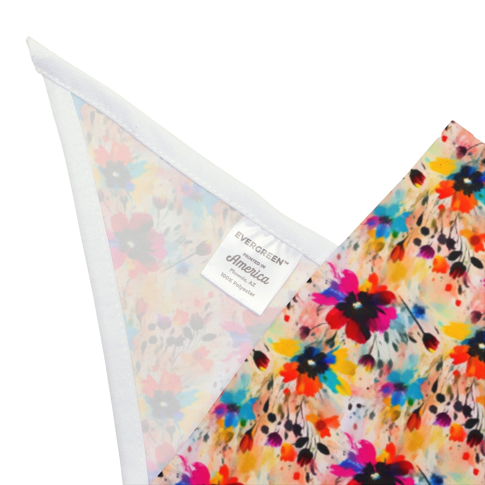 Wildflower Confetti in Watercolor Bloom - Pet Bandana Pet Zen