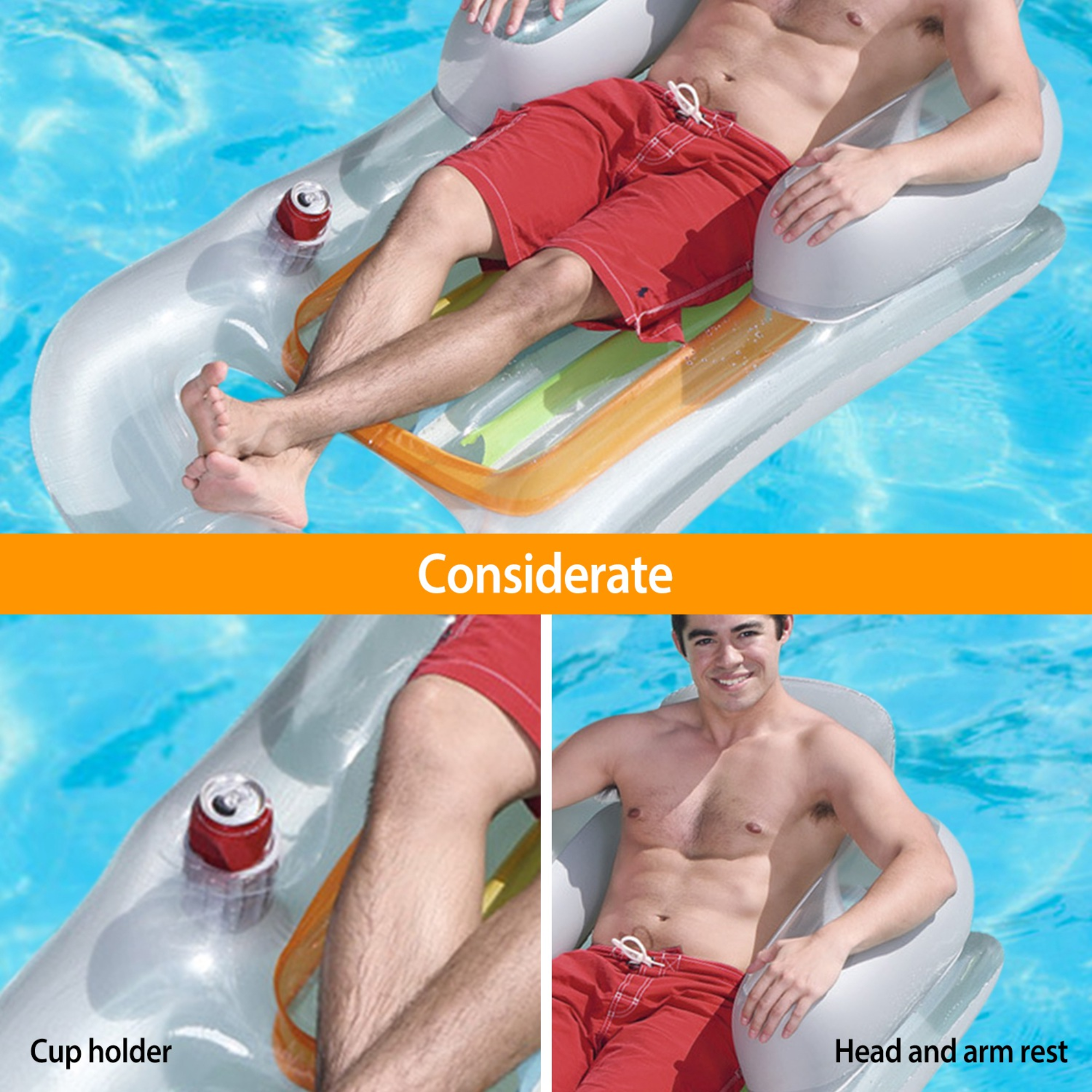 GBruno 59in Inflatable Pool Float