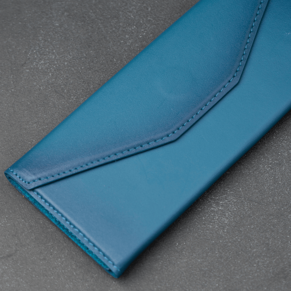 Luxury Leather Sunglasses Case - Dark blue - Louisville