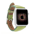 Classic Lime Green Leather Apple Watch Band - Dallas