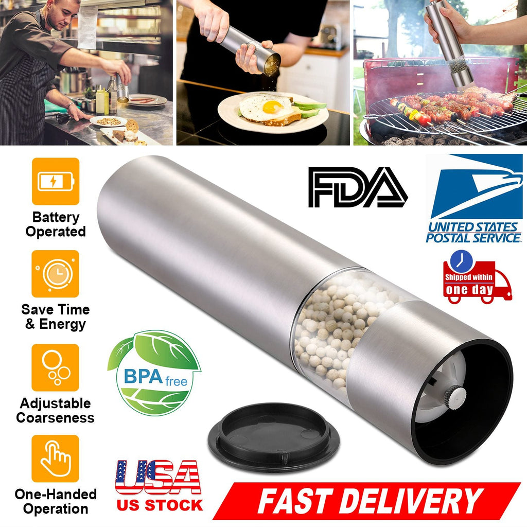 Electric Salt & Pepper Grinder with Light