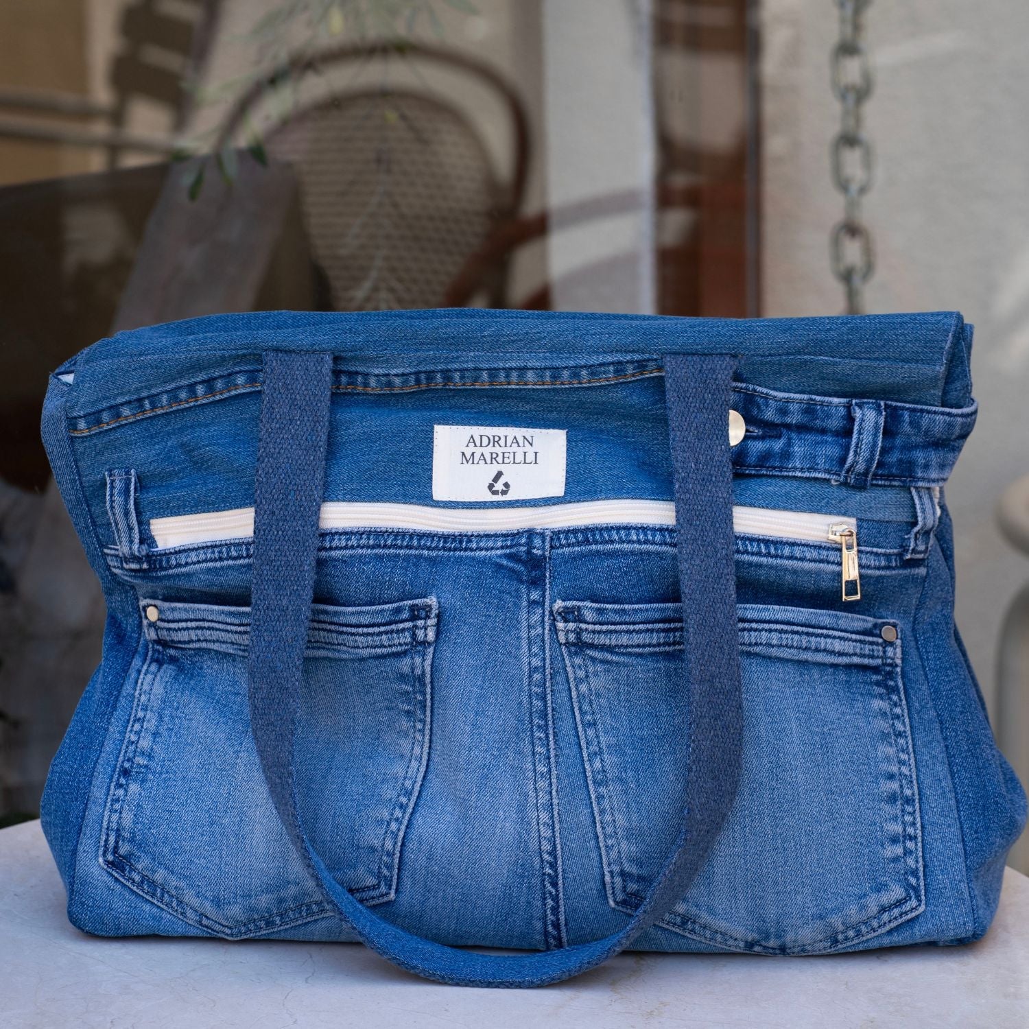 Brooklyn Heritage Upcycled Denim Pet Carrier – Indigo