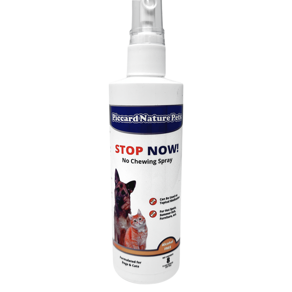 PiccardNaturePets Stop Now No Chew Pet Training Spray 8 oz. + Free Glow Bandana