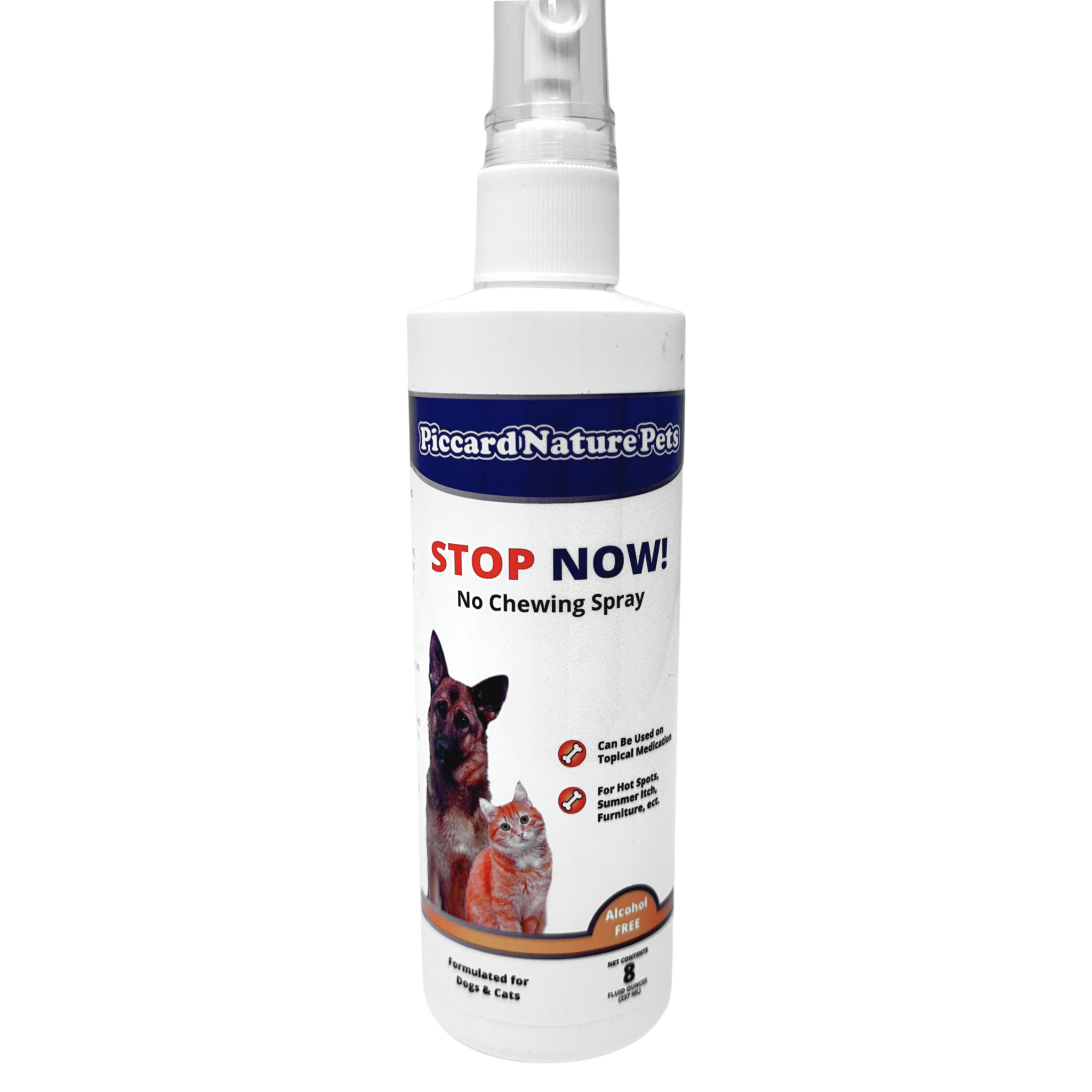 PiccardNaturePets Stop Now No Chew Pet Training Spray 8 oz. + Free Glow Bandana