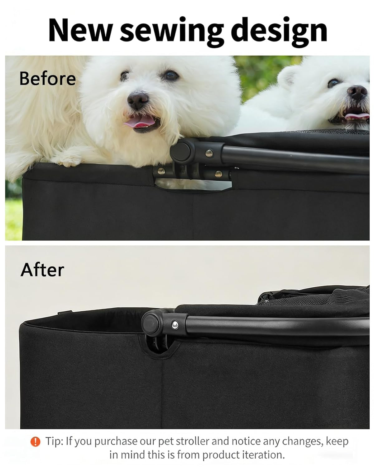 Pet Stroller 4 Wheel Dog Cat Foldable Removable Carrier 33lb Black