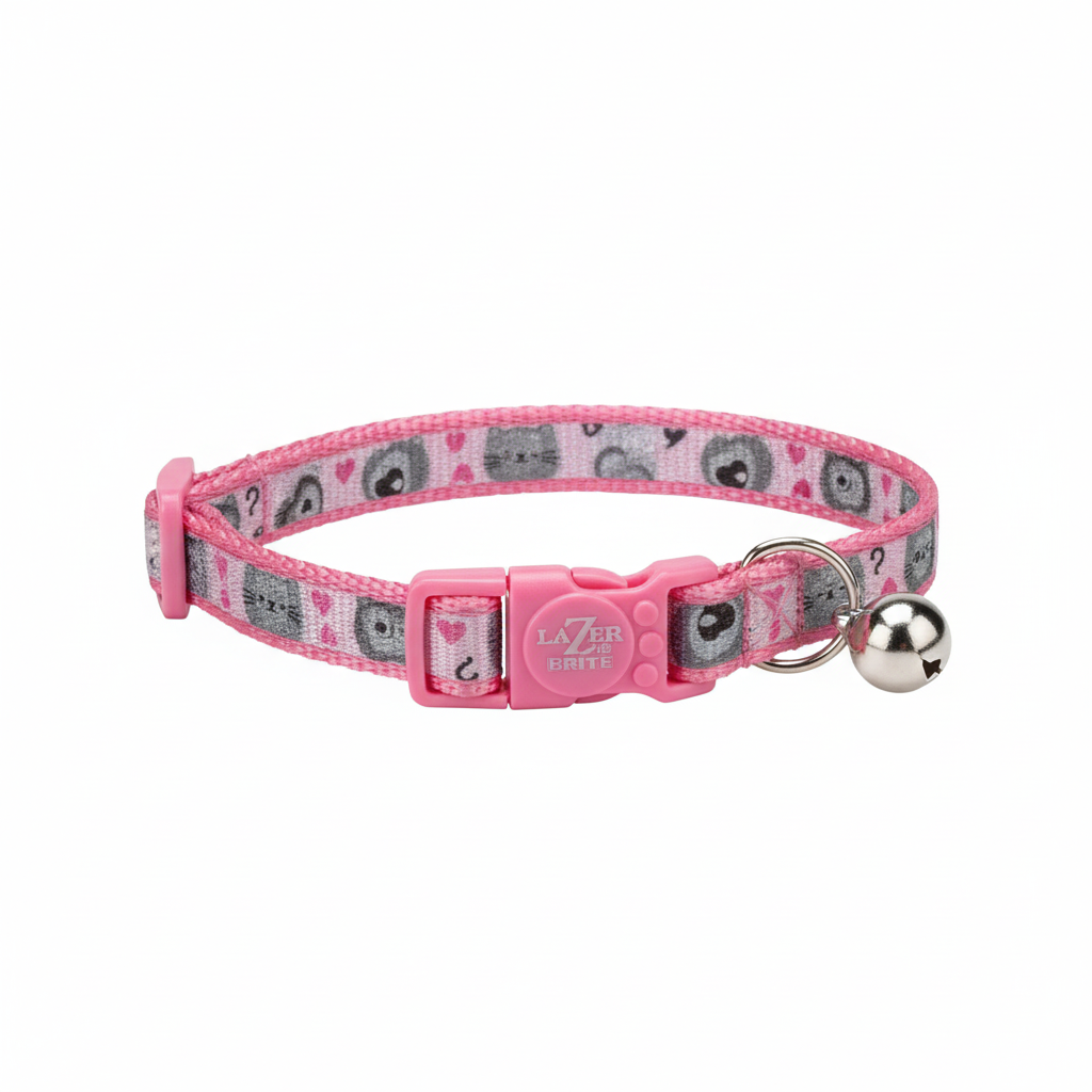 Lazer Brite Reflective Adjustable Breakaway Cat Collar
