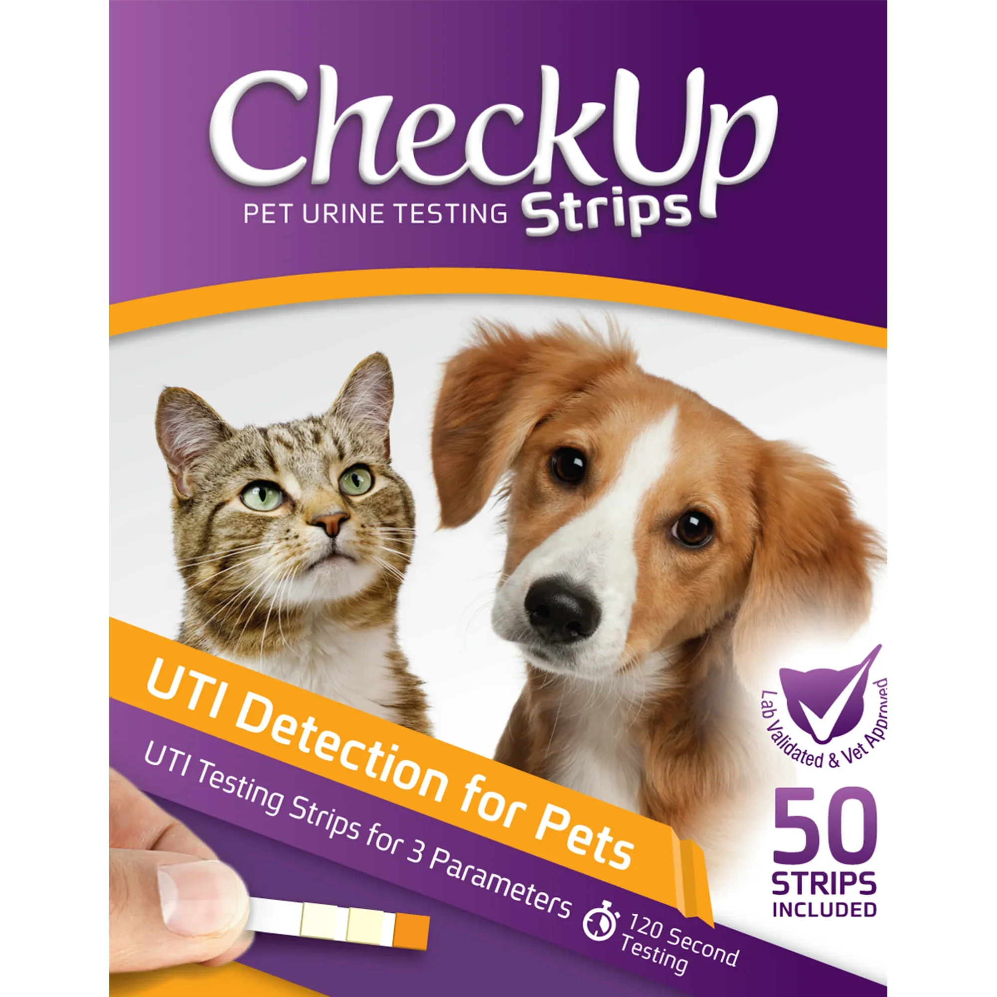 Coastline Global CheckUp UTI Urine Test Strips for Dogs & Cats 50ct