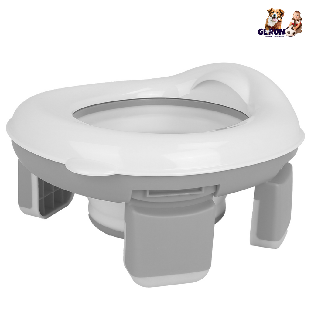 Portable Toddler Potty Toilet Foldable Potty Training Seat Cover with Splash Guard Include Storage Bag 20Psc Potty Bags Baby Toilet Trainer for Indoor