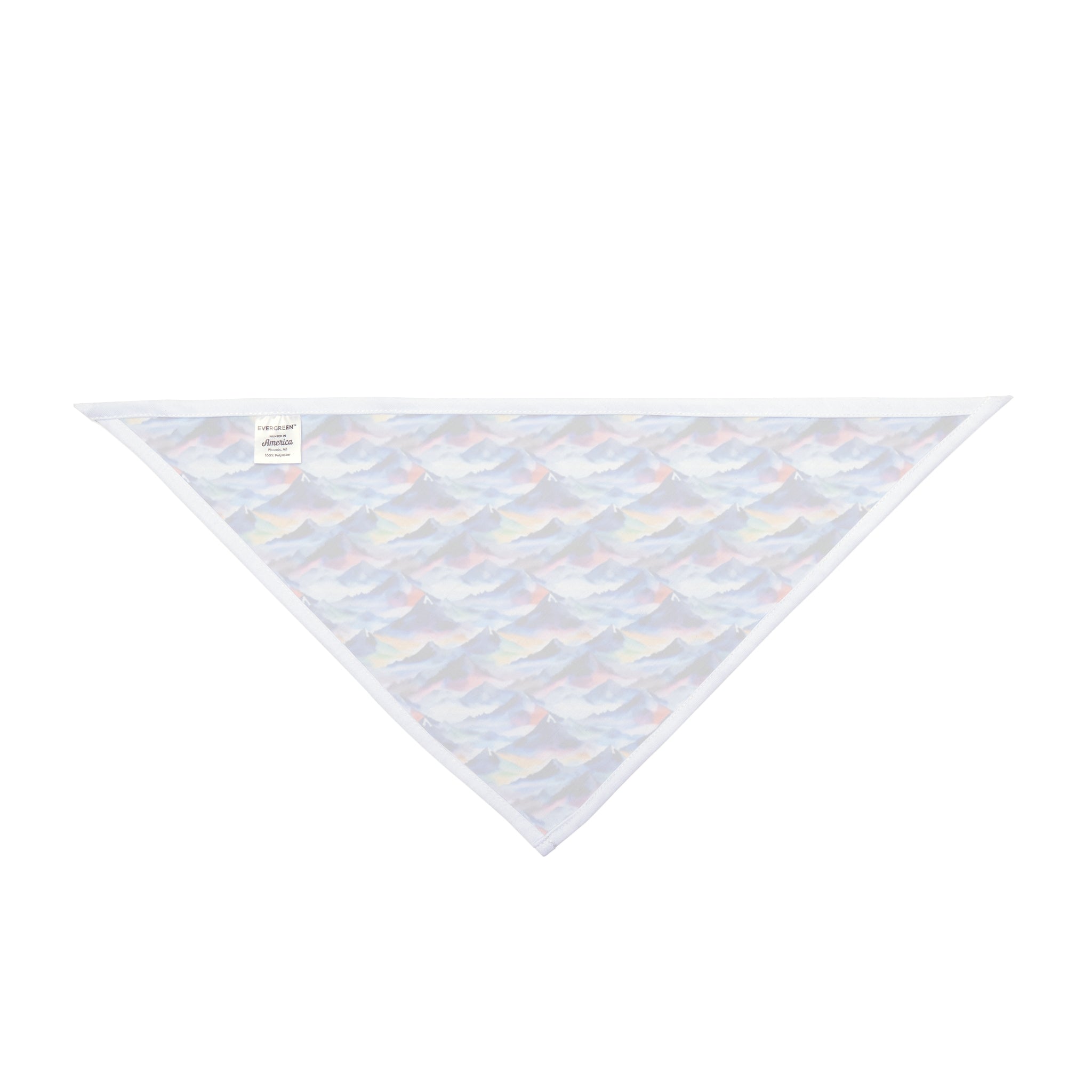 Endless Watercolor Mountain Waves - Pet Bandana Pet Zen