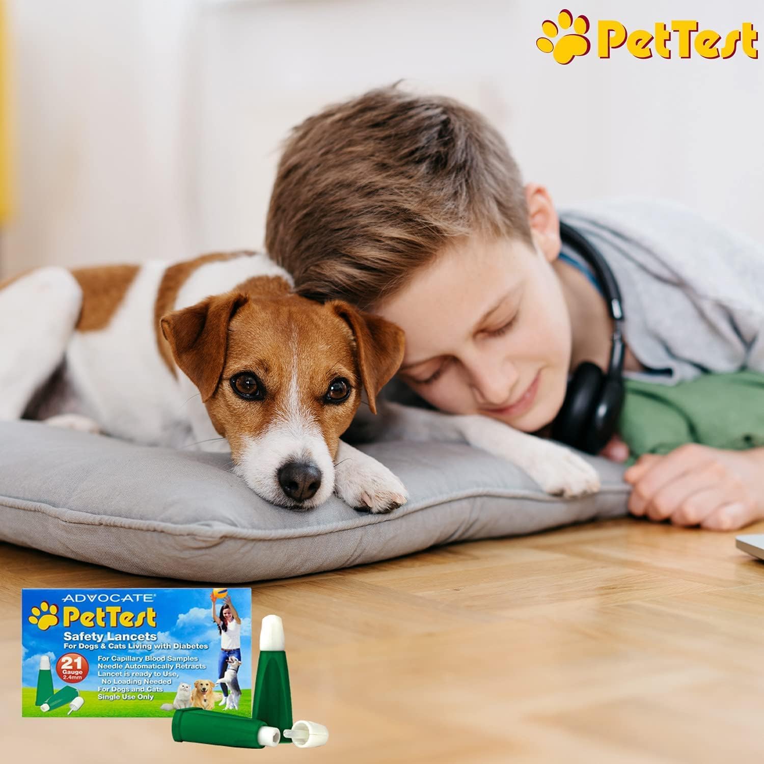 Advocate PetTest Safety Lancets 21 Gauge Box of 100