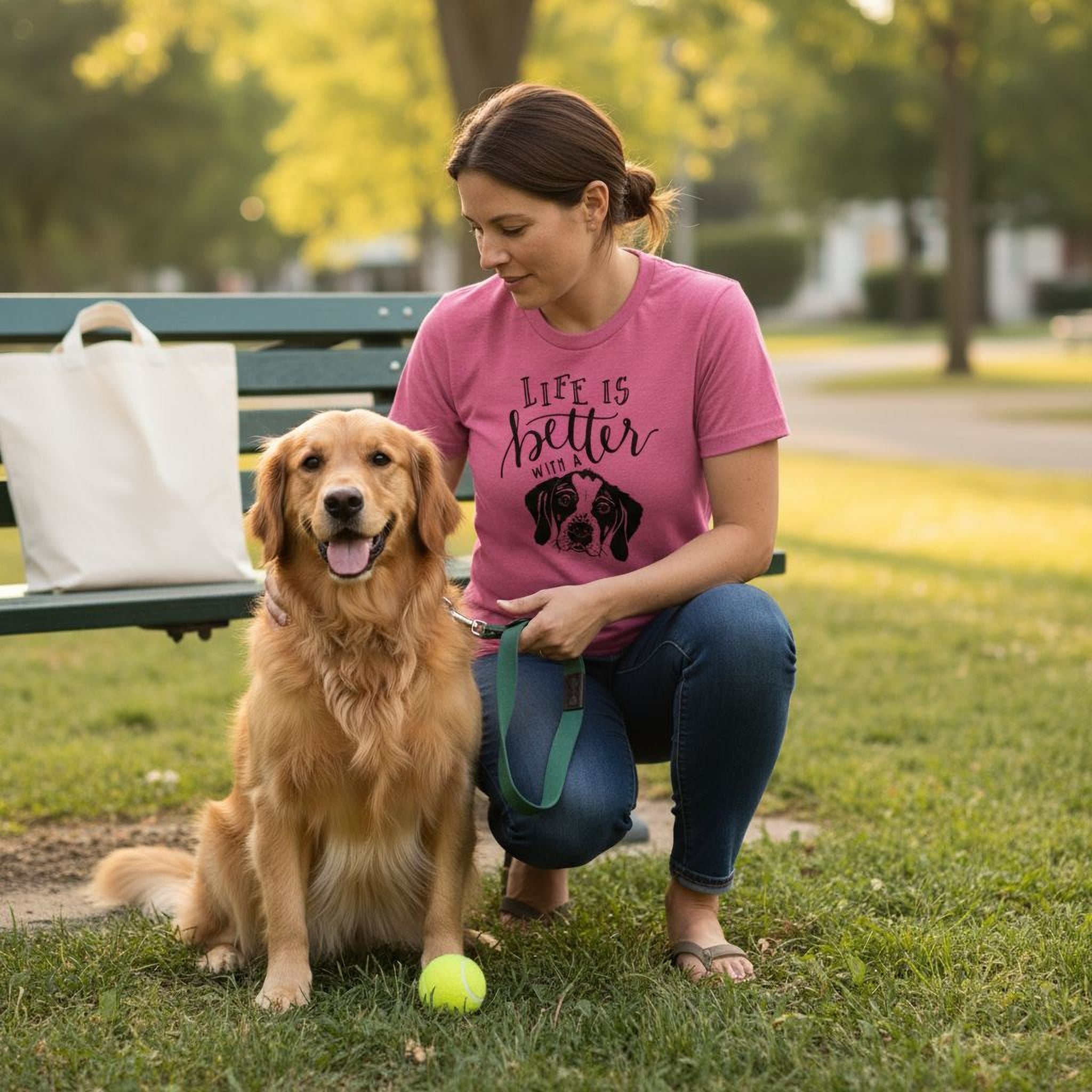 Dog Mom Tshirt – Cute Dog Mom Gift | Soft Cotton Bella Canvas Shirt