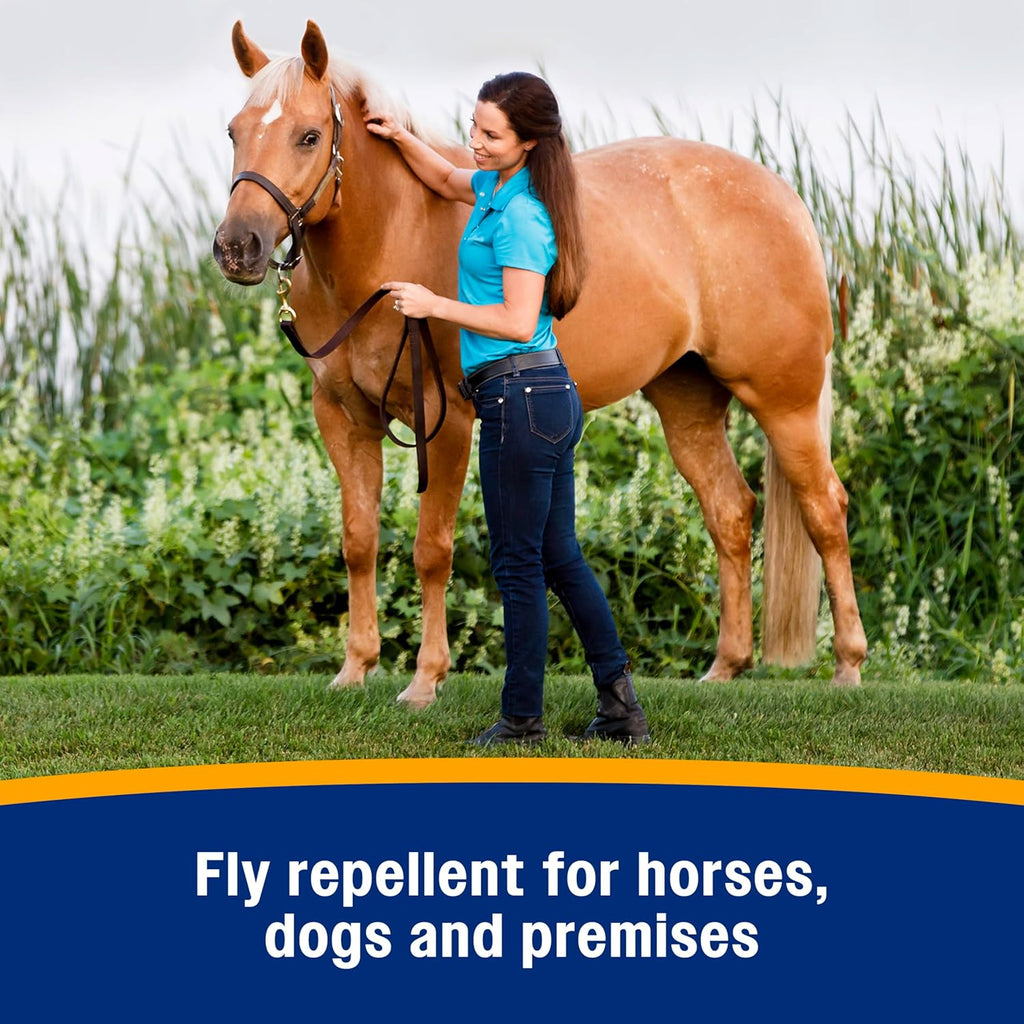 Farnam Bronco Equine Fly Spray Plus Citronella Repellent for Horses & Dogs 32 oz.