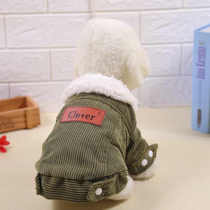 Pet Bichon Pomeranian Small Puppy Warm Thickened Winter Clothes