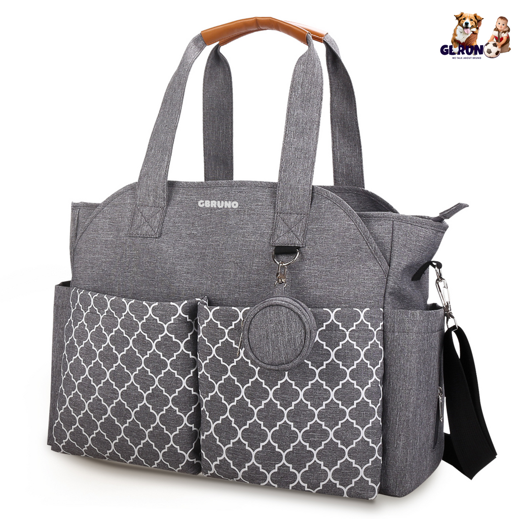 Multifunctional Baby Diaper Bag – 14 Pockets & Changing Tote