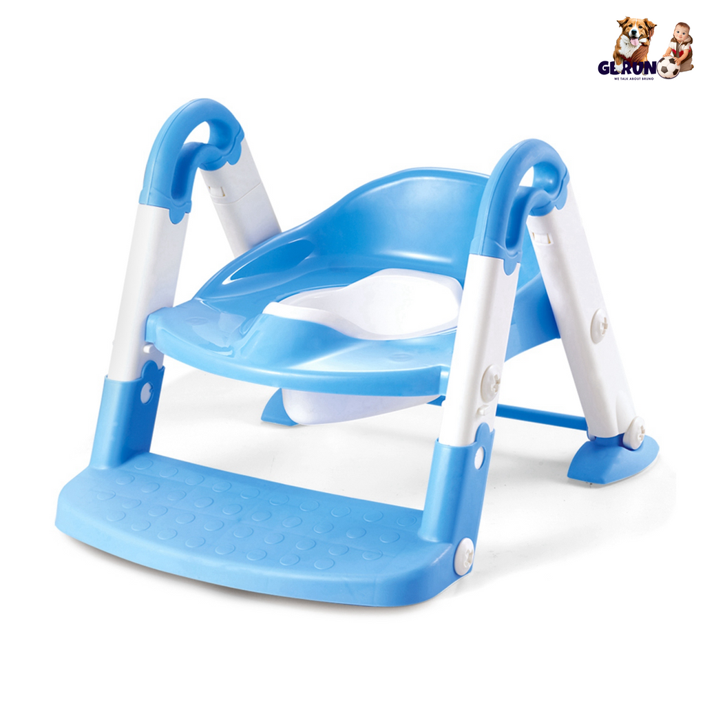 Kids Toilet Seat Toddler Potty Training Chair w/ Steps Stool Baby Toilet Ladder Anti-slip Safety