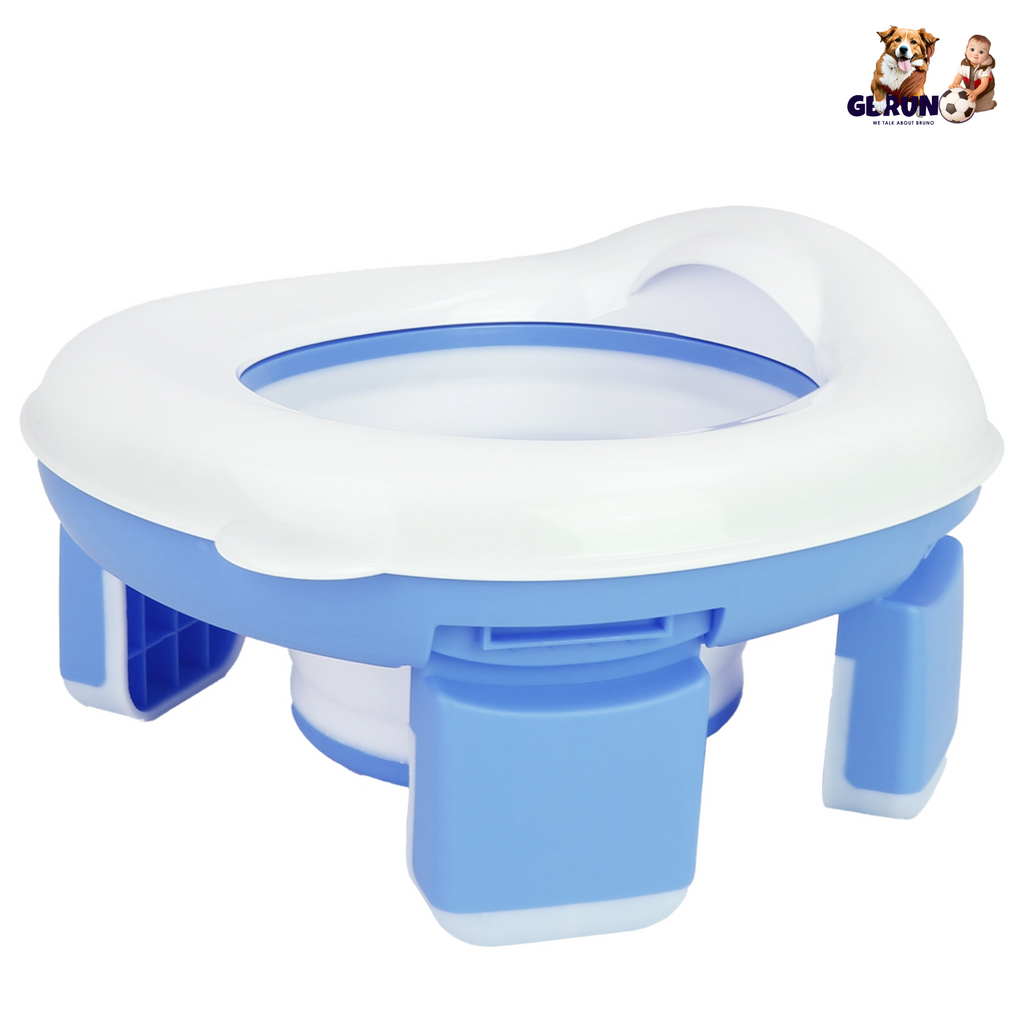 Portable Toddler Potty Toilet Foldable Potty Training Seat Cover with Splash Guard Include Storage Bag 20Psc Potty Bags Baby Toilet Trainer for Indoor