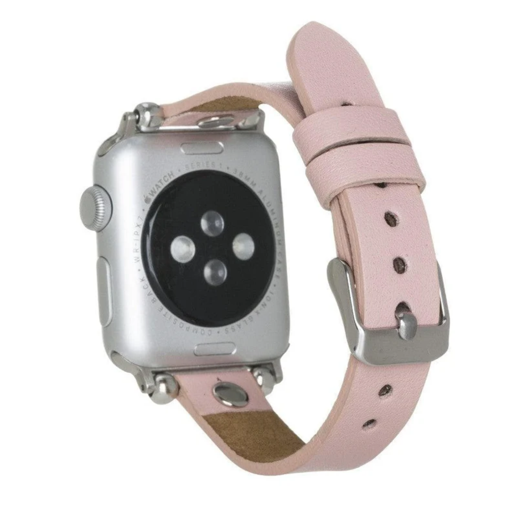 Apple Watch Pink Leather Strap - Detroit