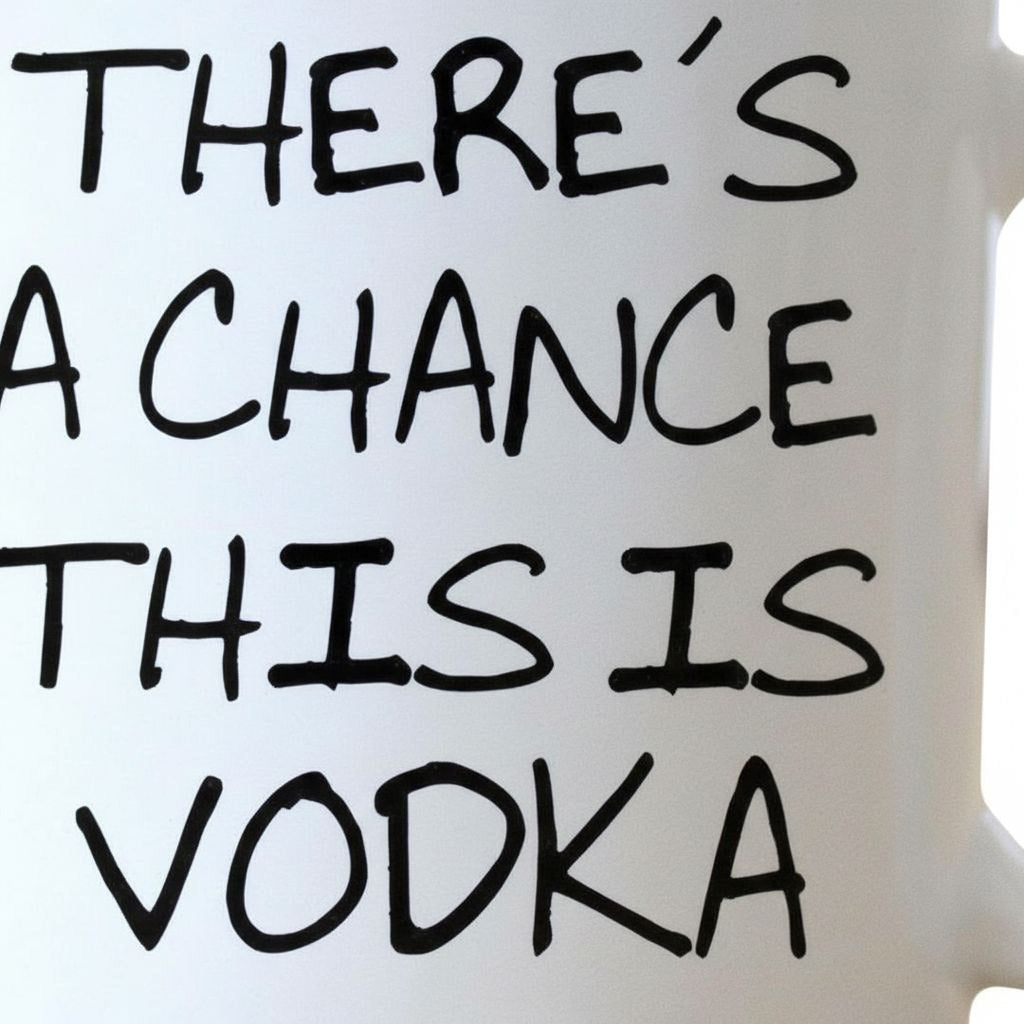Funny Coffee Mug - Funny Vodka Gift - Funny Saying Coffee Mug