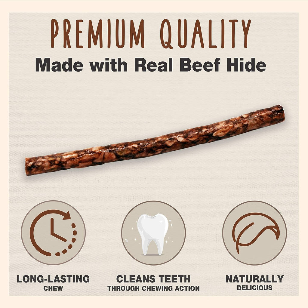 Cadet Rawhide Munchy Sticks Beef Basted Dog Treats 5" 100PCK