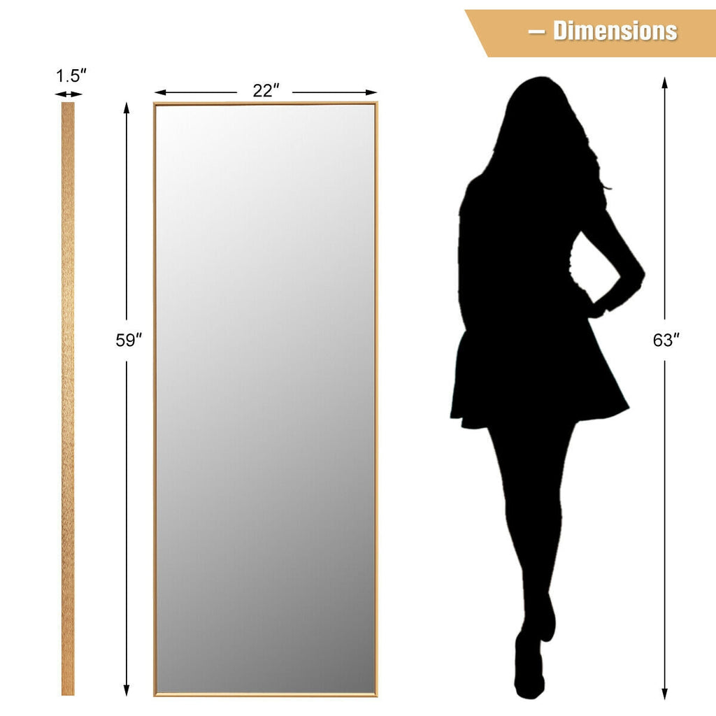 59 Inch Full Length Mirror Large Rectangle Bedroom Mirror