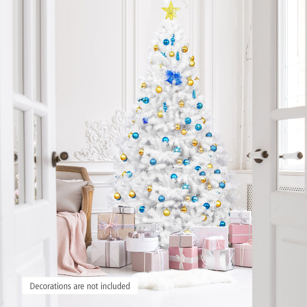 6' / 7.5' / 9' Hinged Artificial Christmas Tree with Metal Stand