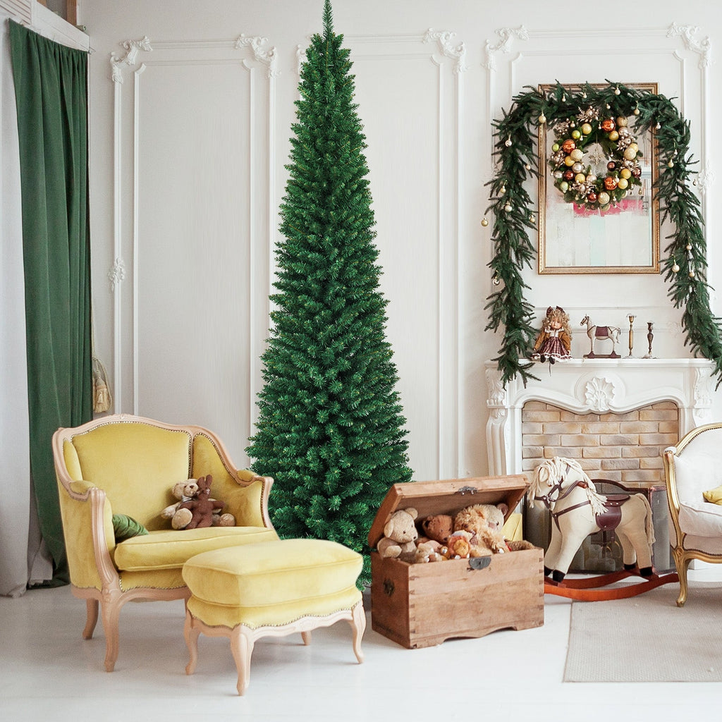 PVC Artificial Slim Pencil Christmas Tree