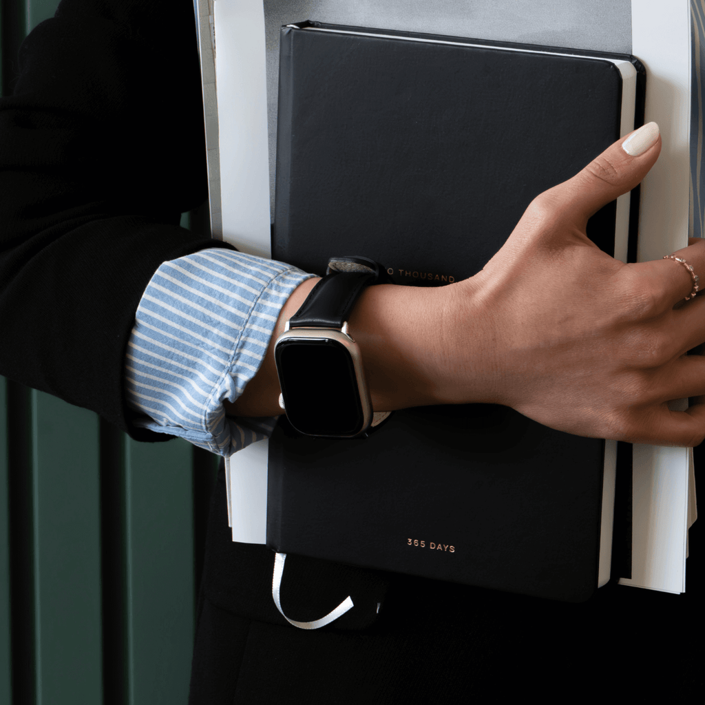 Apple Watch Cream Leather Strap - Boston