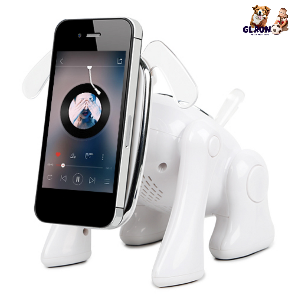 Puppy Dog Wireless Mini Speaker – Stereo, Mic, FM, USB, MMC